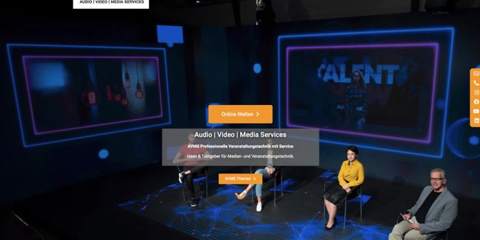 Webdesign und Webentwicklung mit WordPress: AVMS-Website